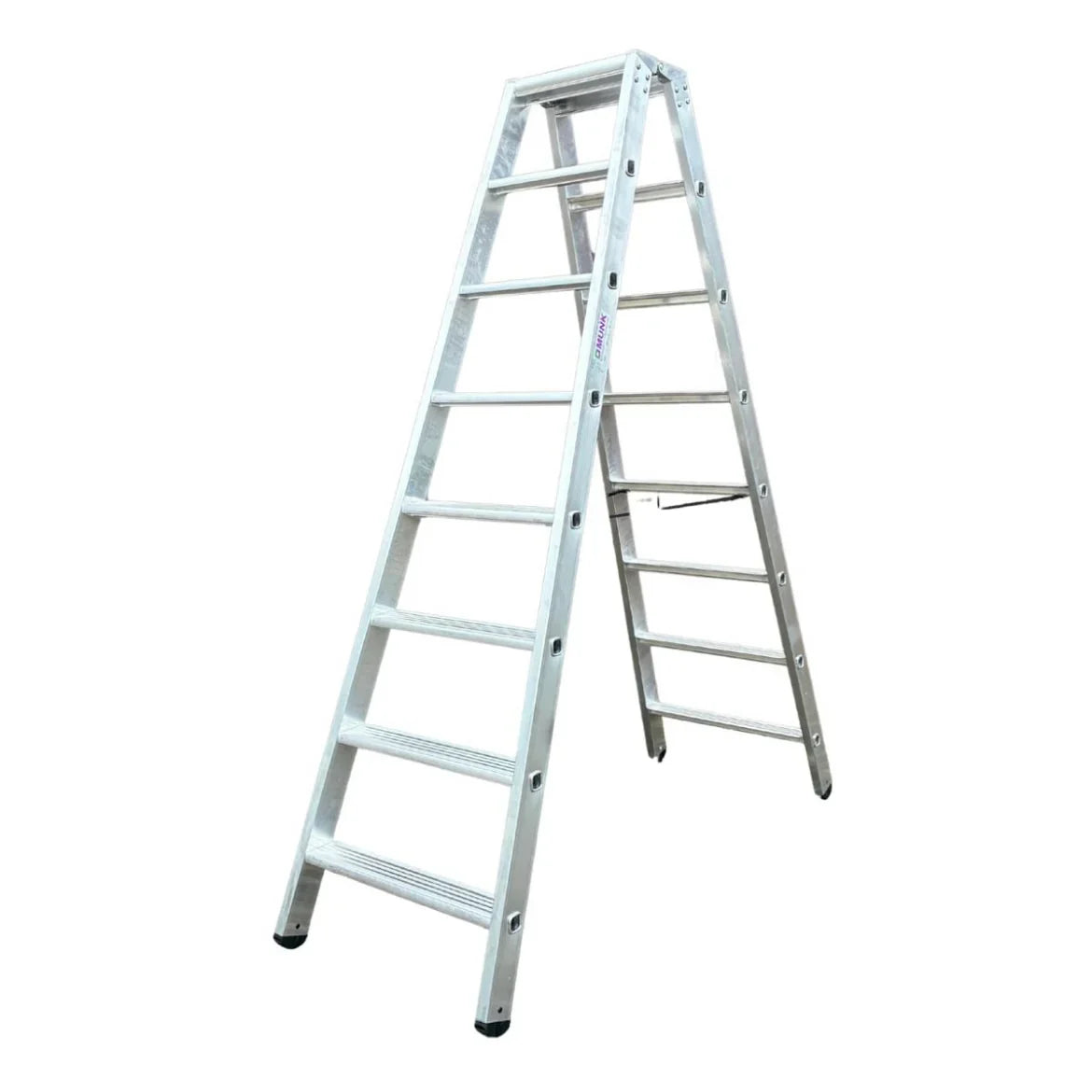 MUNK Stufen-Stehleiter - 2x8 Stufen - beidseitig begehbar