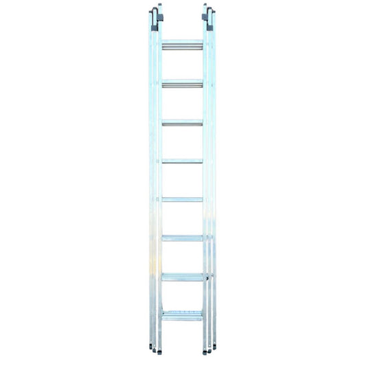 MUNK Sprosse -Schiebeleiter - 3x8 Sprossen - einseitig begehbar *Ausstellungsware*