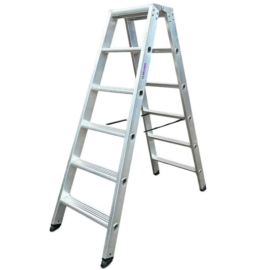 MUNK Stufen-Stehleiter - 2x6 Stufen - beidseitig begehbar