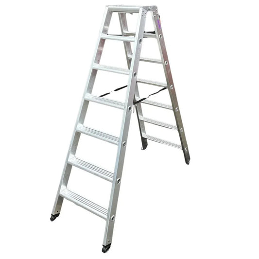 MUNK Stufen-Stehleiter - 2x7 Stufen - beidseitig begehbar