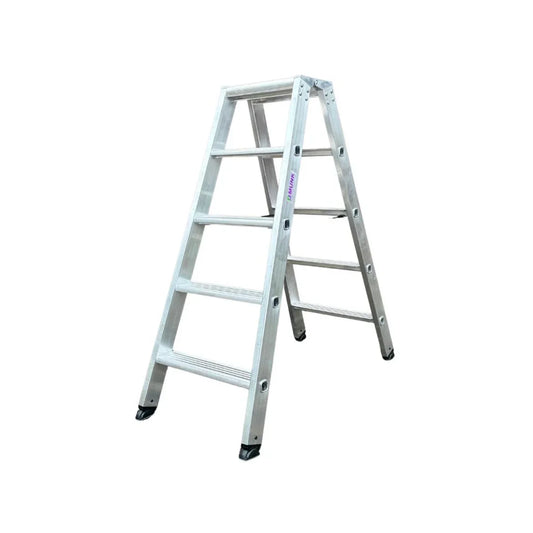 MUNK Stufen-Stehleiter - 2x5 Stufen - beidseitig begehbar