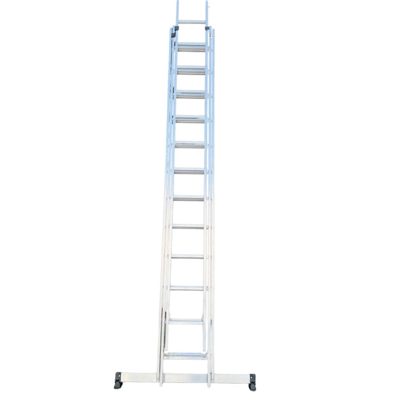 MUNK Sprossen -Schiebeleiter - 3x12 Sprossen - einseitig begehbar *Ausstellungsware*