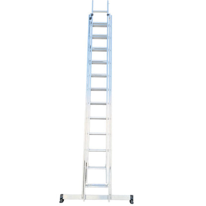 MUNK Sprossen -Schiebeleiter - 3x12 Sprossen - einseitig begehbar *Ausstellungsware*